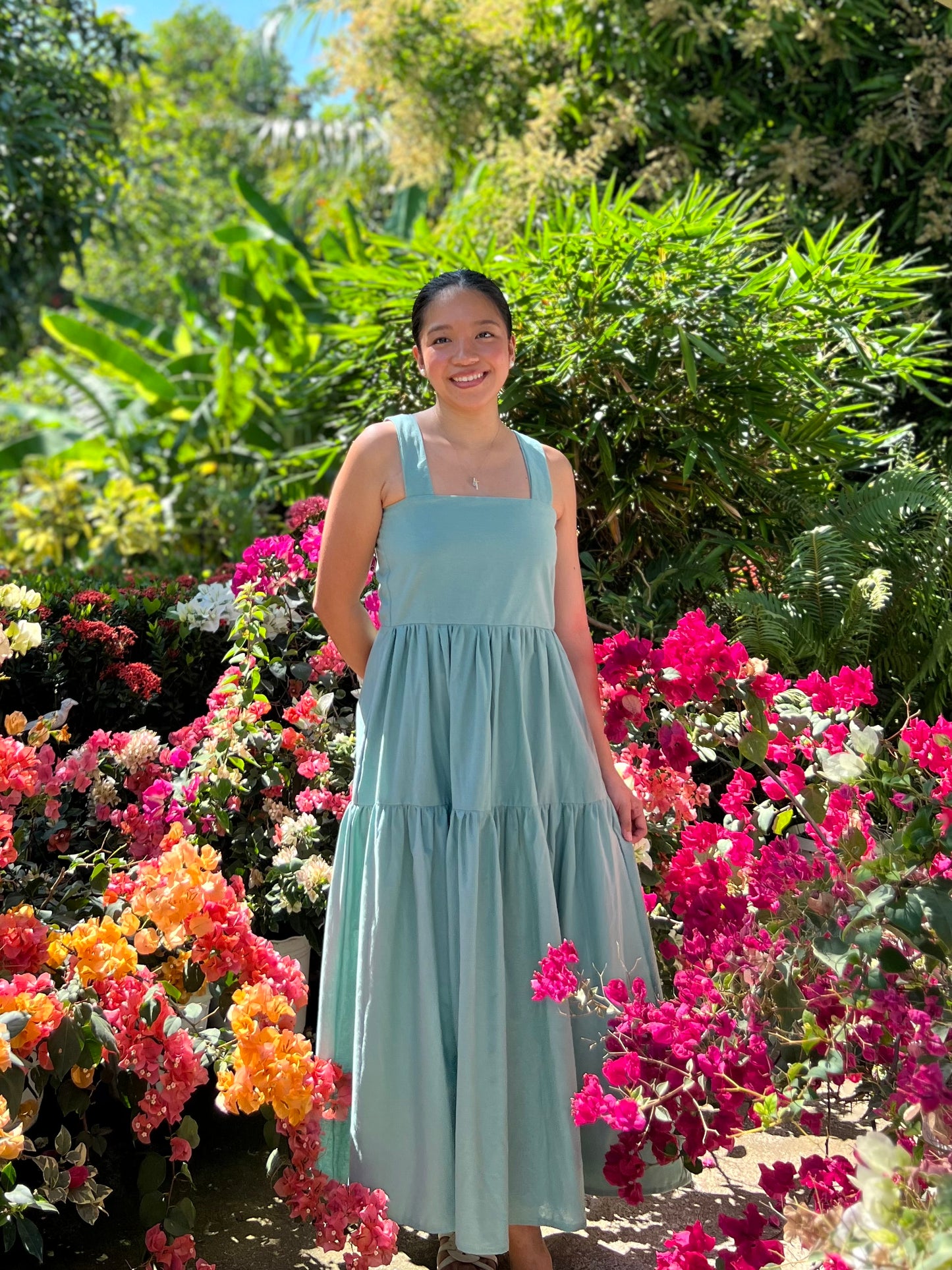 Psalm Dress in Teal