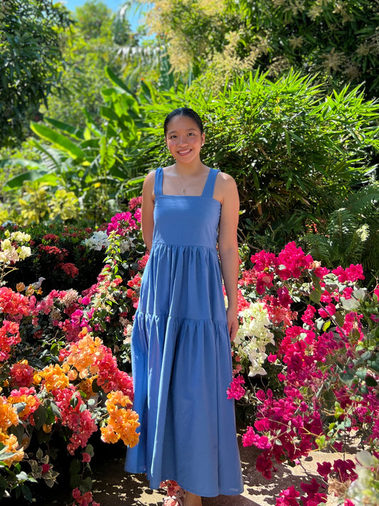 Psalm Dress in French Blue