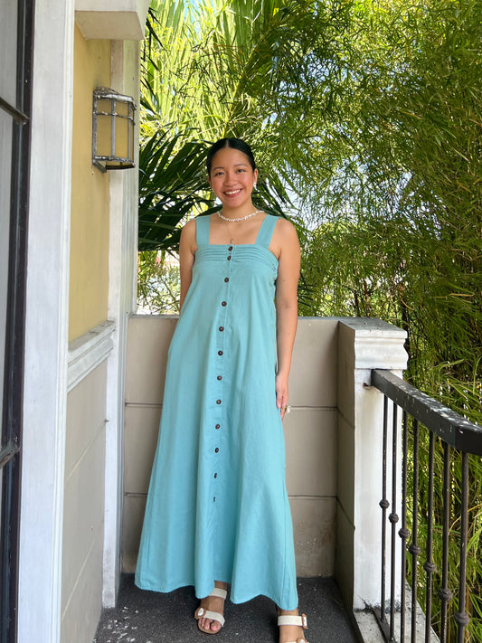 Hannah Dress in Aquamarine