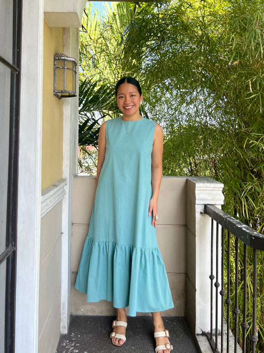 Camden Dress in Aquamarine