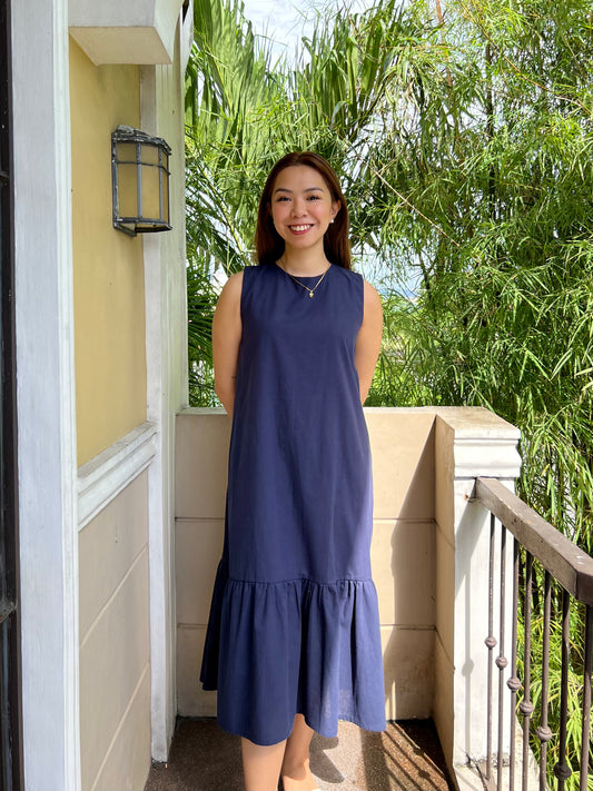 Camden Dress in Navy Blue