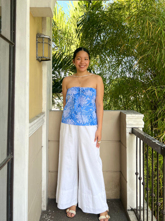 Almond Reversible Top in Premium Design 041