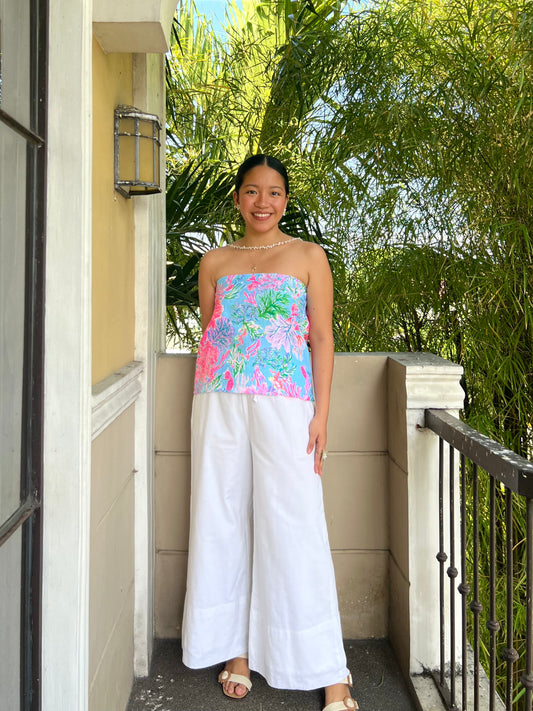 Almond Reversible Top in Premium Design 044