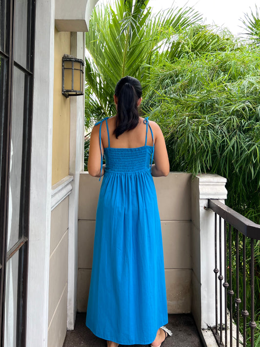 Palermo Dress in Cerulean