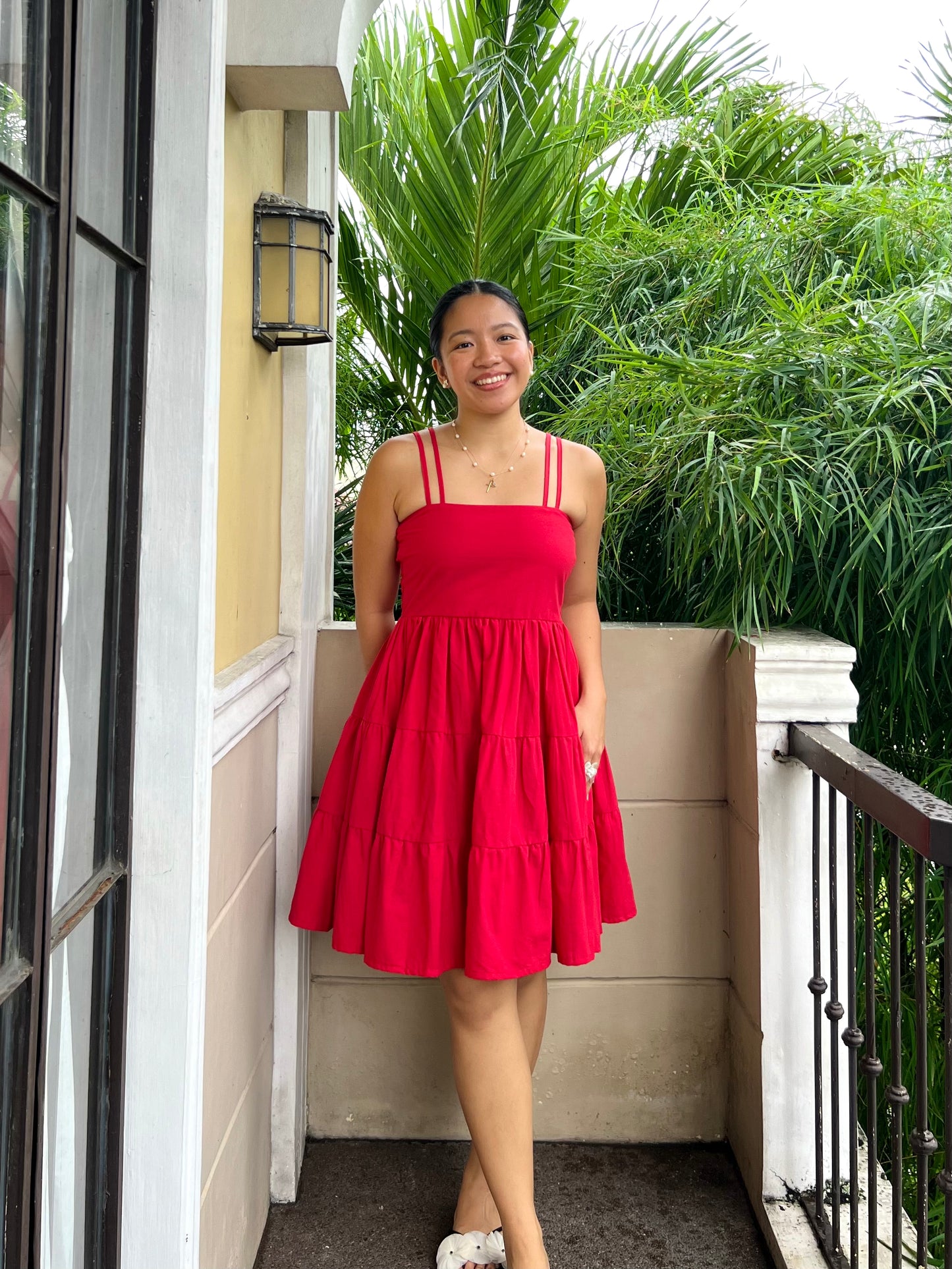 Capri Dress in Red