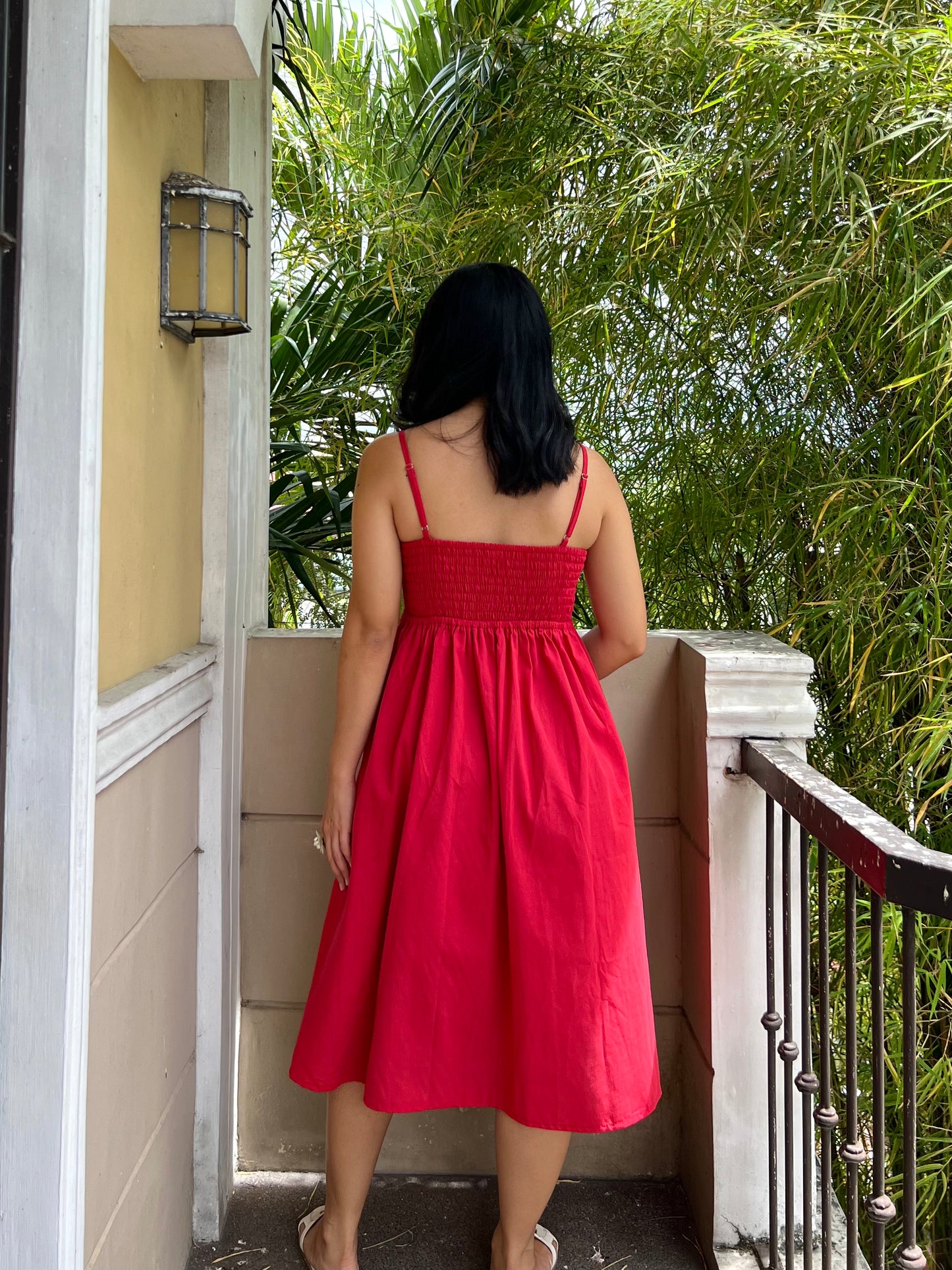 Palm Springs Dress in Red