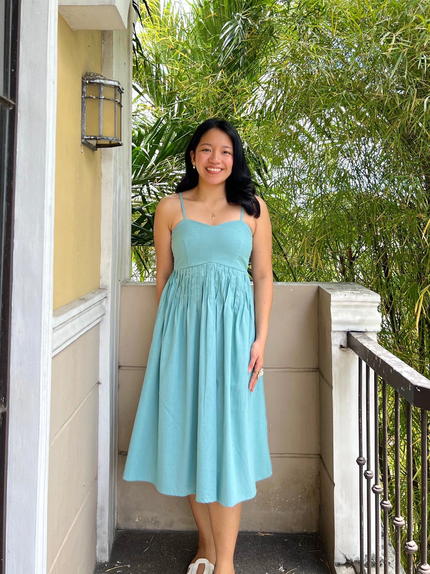 Palm Springs Dress in Aquamarine