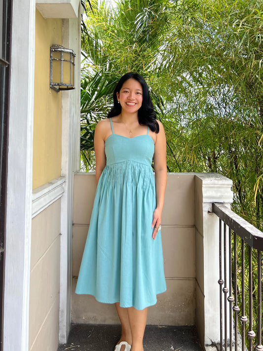 Palm Springs Dress in Aquamarine
