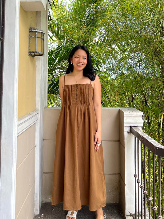 Hope Dress in Dark Brown