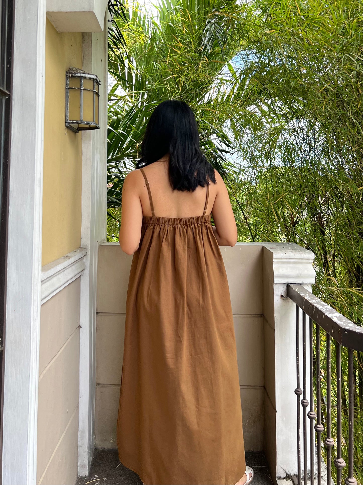 Hope Dress in Dark Brown