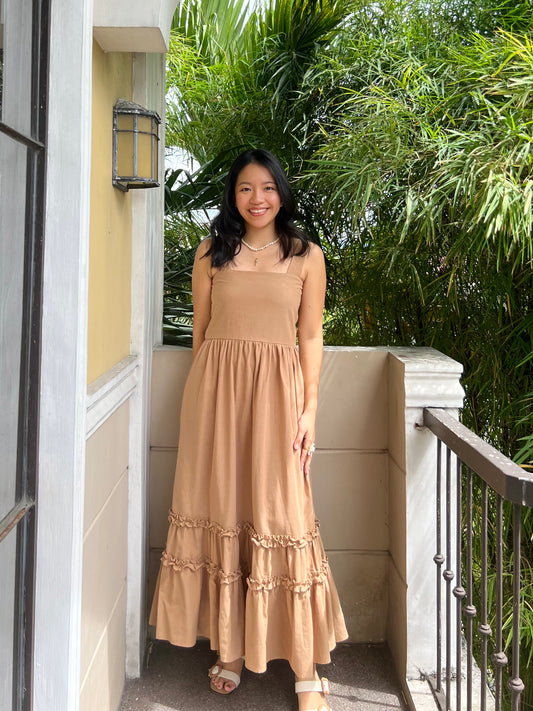 Gratitude Dress in Camel