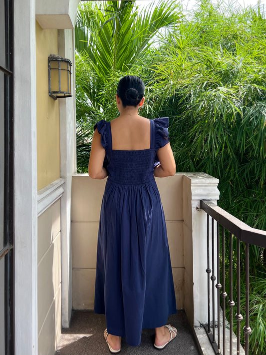 Ribeauvillé Dress in Navy Blue