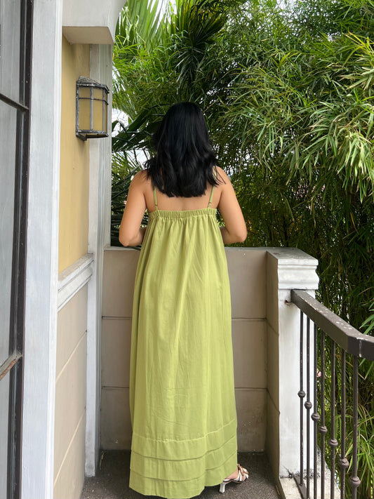 Faith Dress in Apple Green