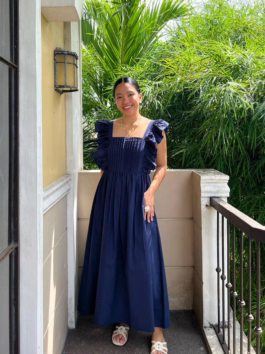 Ribeauvillé Dress in Navy Blue