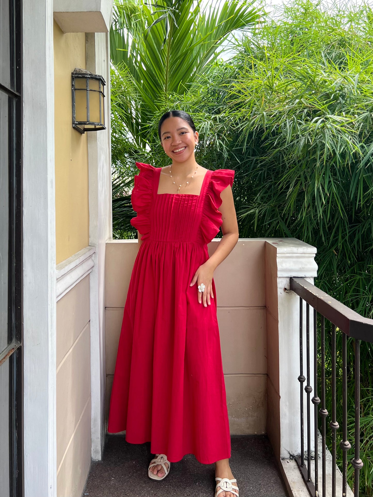 Ribeauvillé Dress in Red