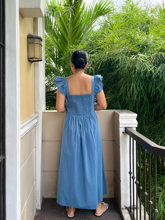 Ribeauvillé Dress in French Blue