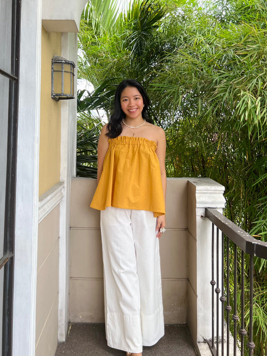 Eve Top in Mustard