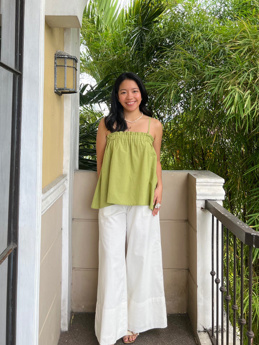 Eve Top in Apple Green