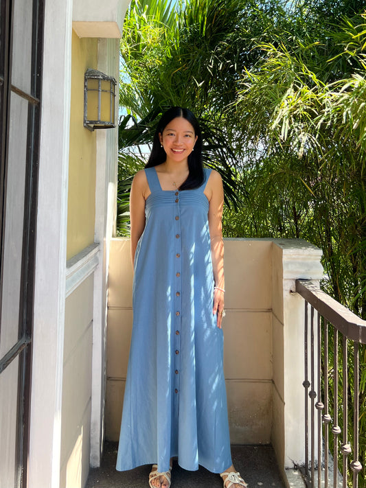 Hannah Dress in French Blue