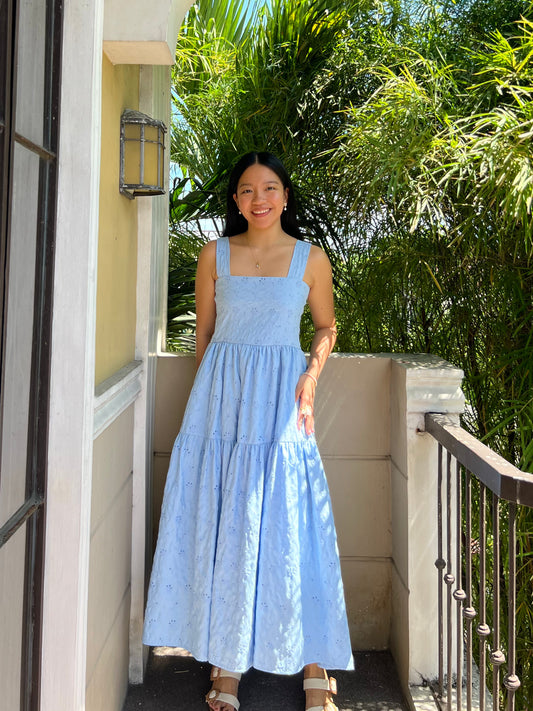 Psalm Dress in Eyelet 014 with Lining