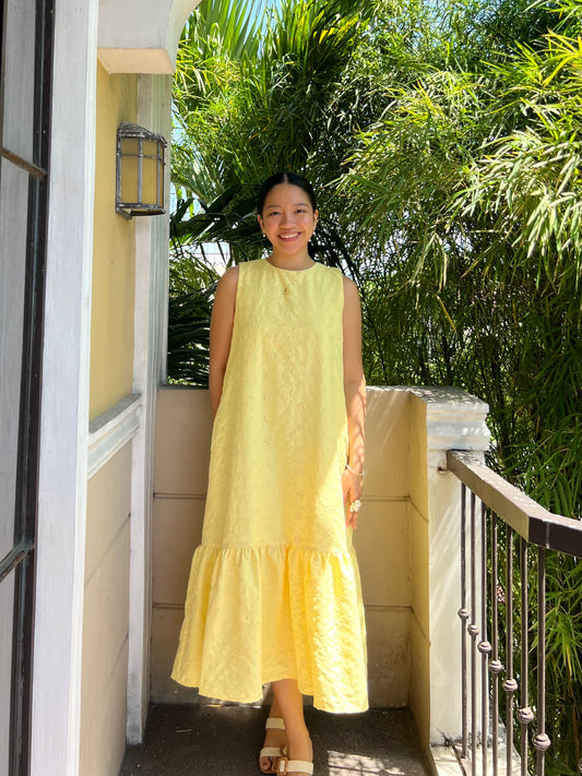 Camden Dress in Eyelet 015 with Lining