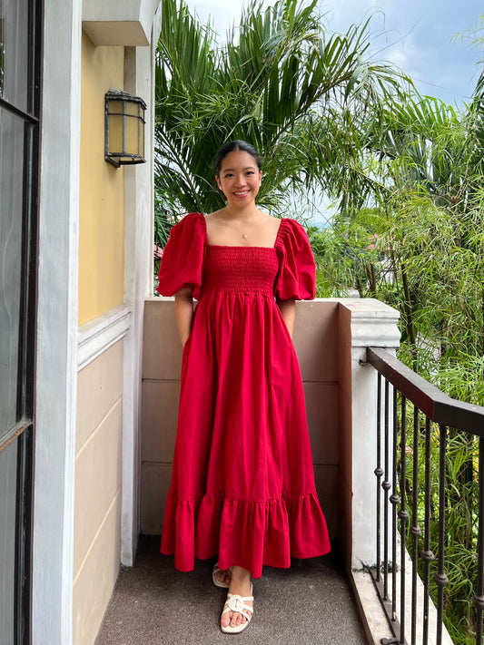 Florence Dress in Red