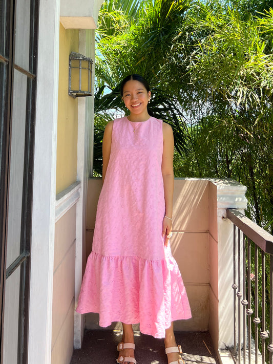 Camden Dress in Eyelet 016 with Lining