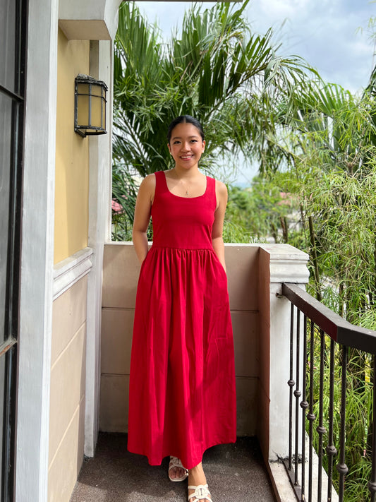 Brixton Dress in Red