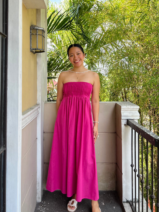 Fearless Dress in Deep Pink
