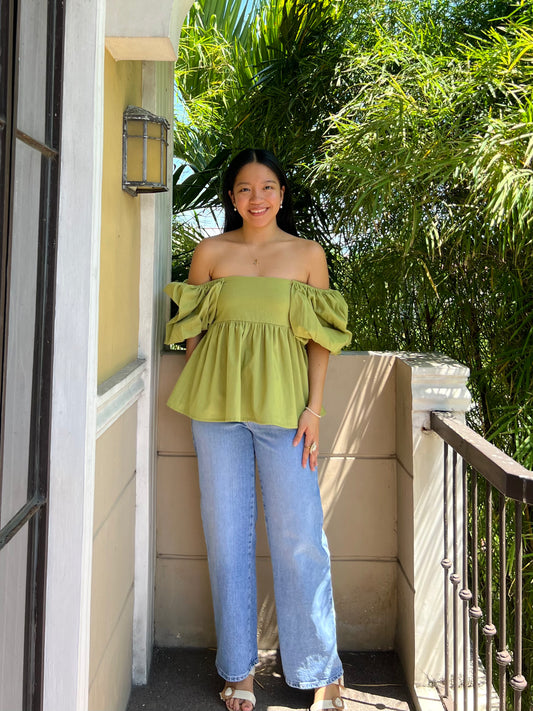 Adore Top in Apple Green