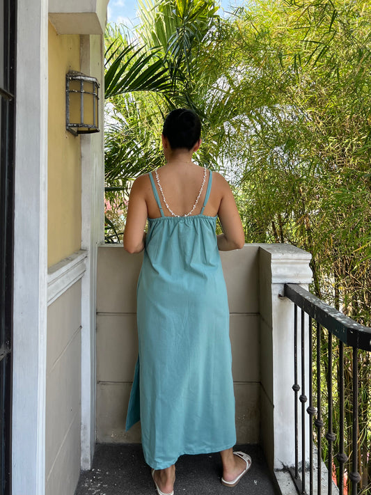 Caprese Dress in Aquamarine