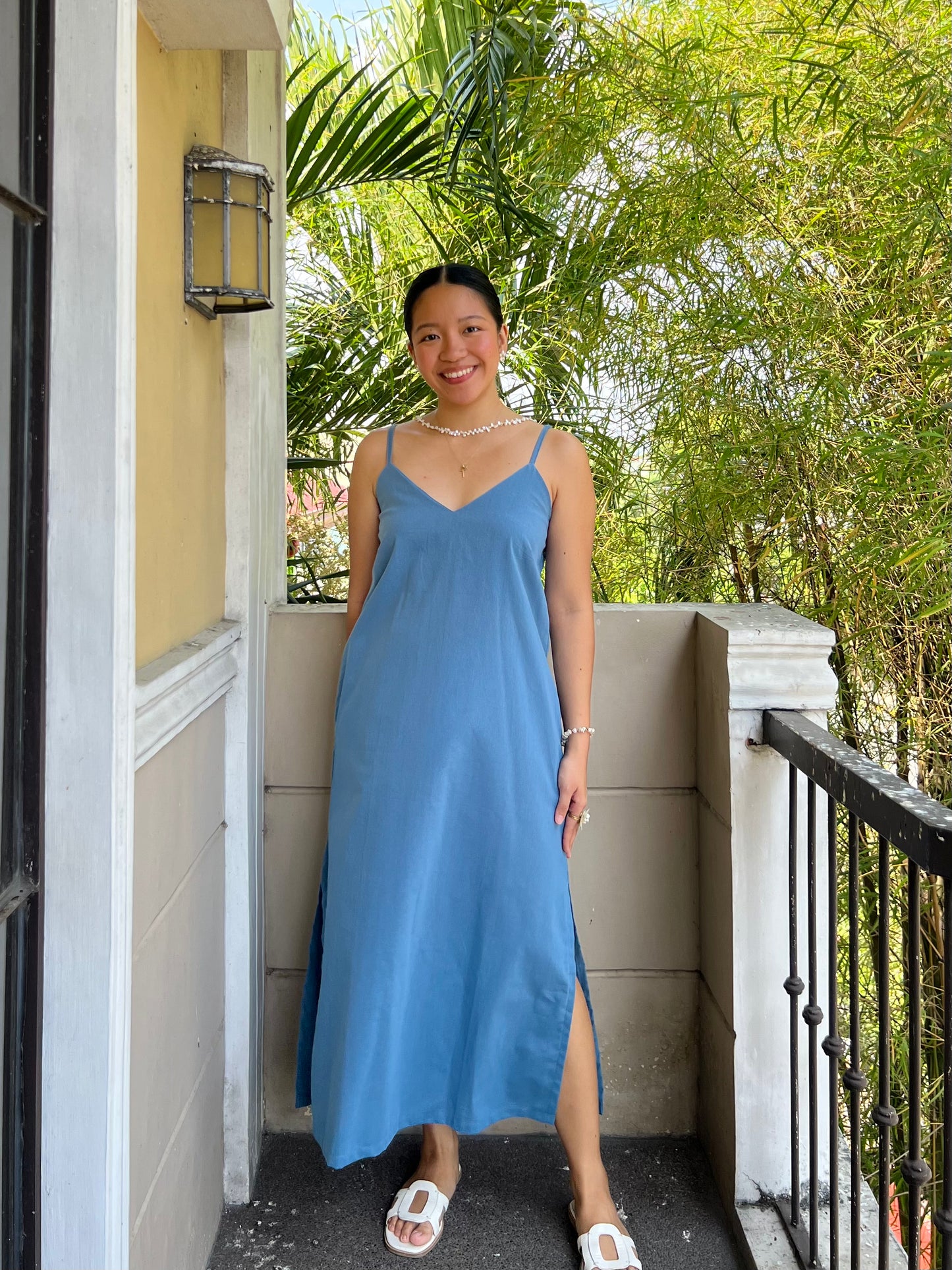 Caprese Dress in French Blue