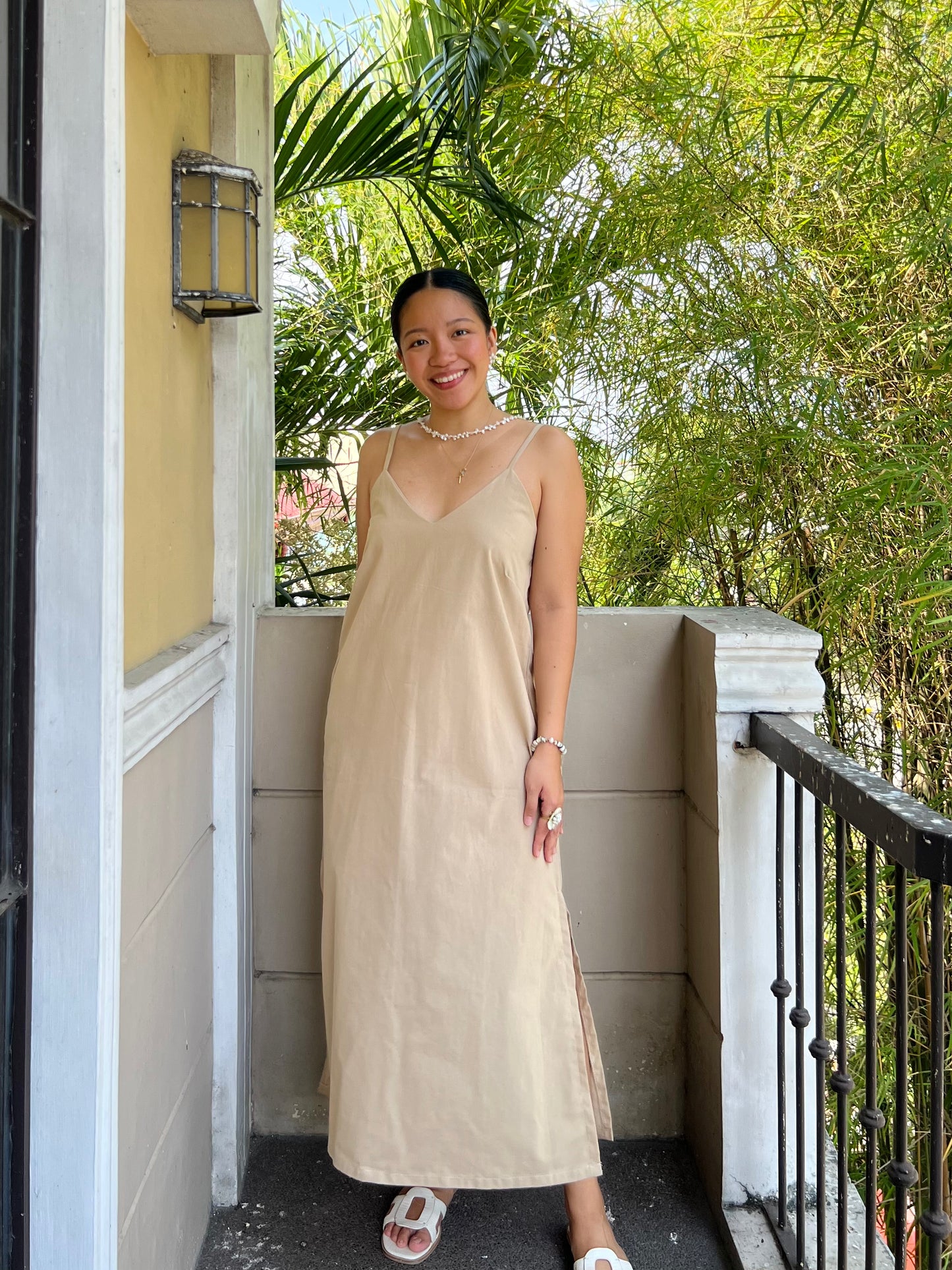 Caprese Dress in Beige