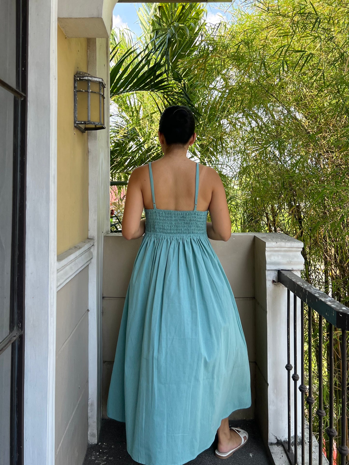 Versai Dress in Aquamarine