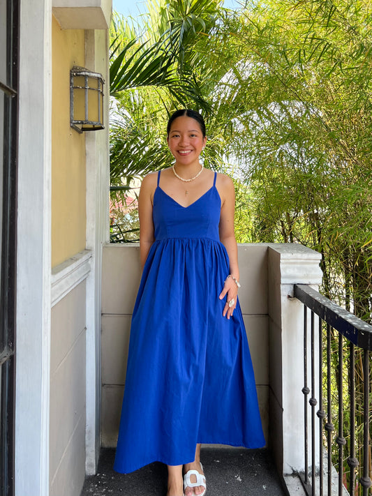 Naples Dress in Blue
