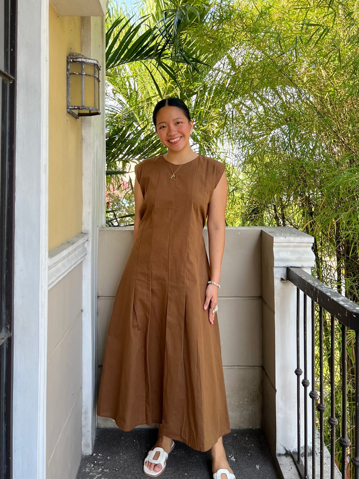 Coronado Dress in Dark Brown