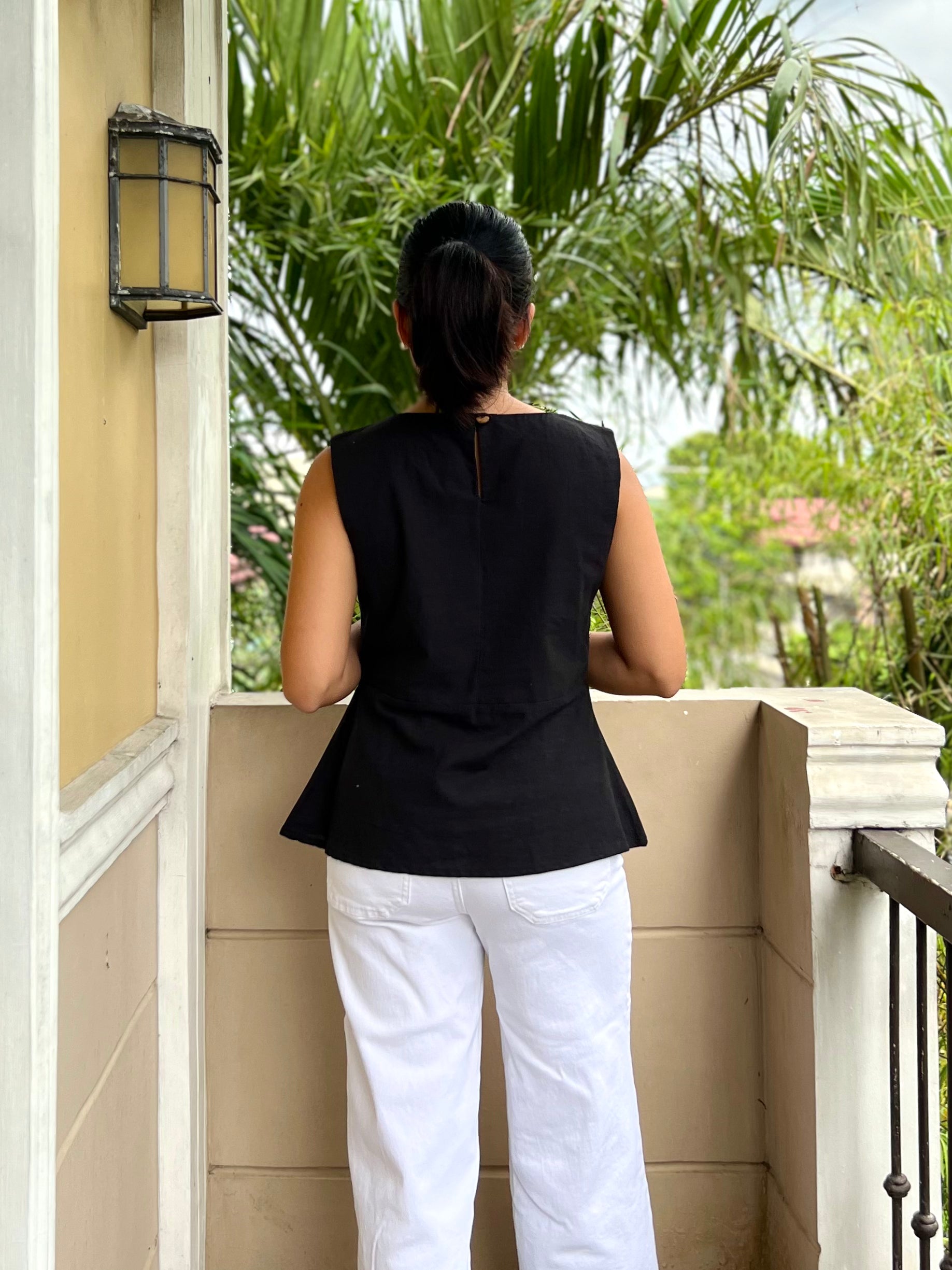 Portobello Top in Black Wanhiyan Clothing