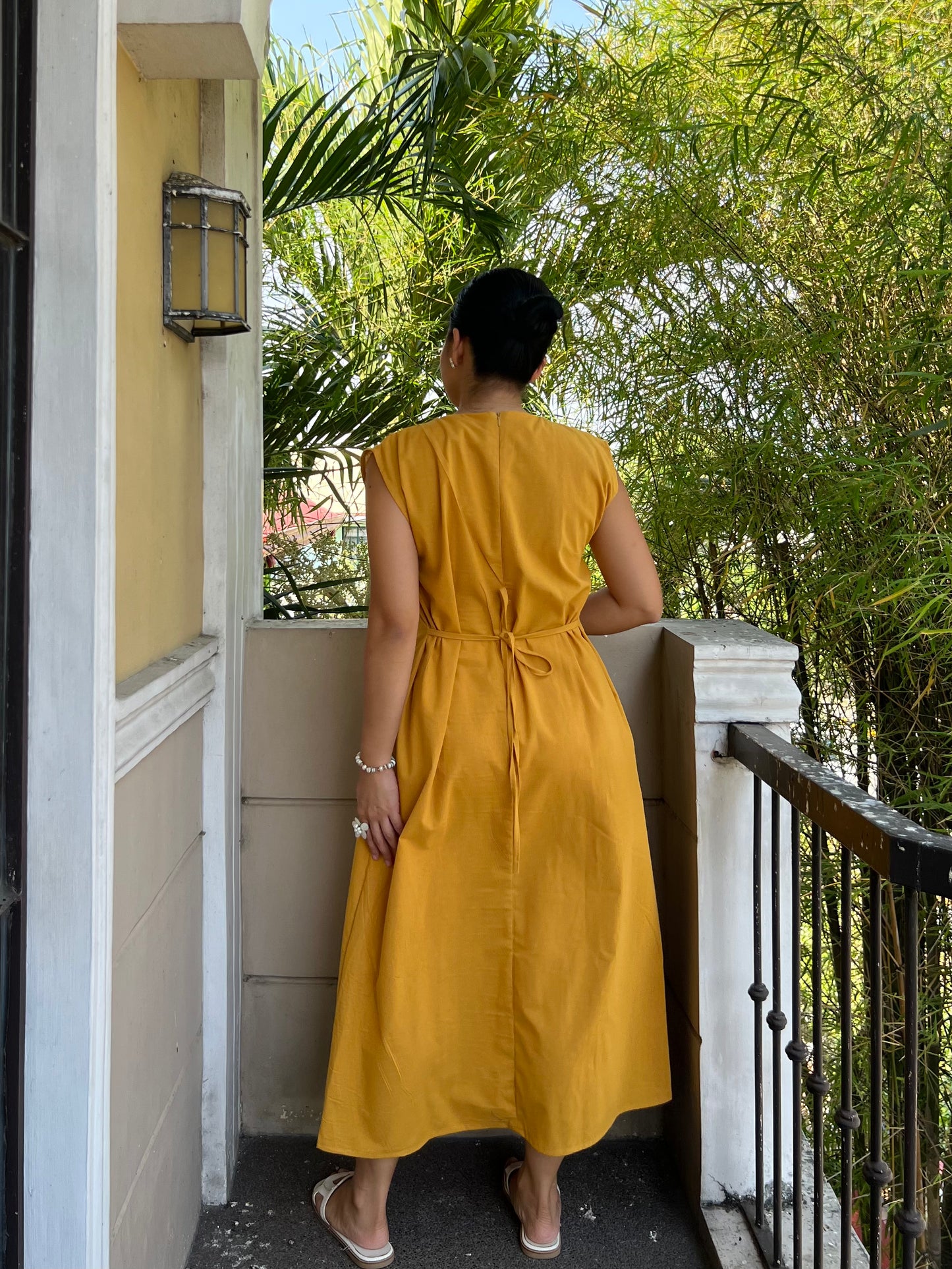 Coronado Dress in Mustard