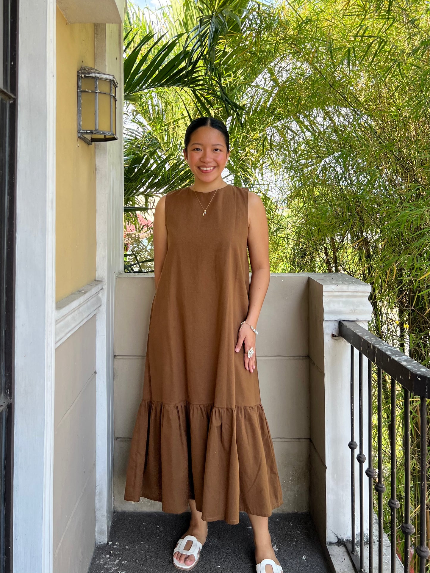 Camden Dress in Dark Brown
