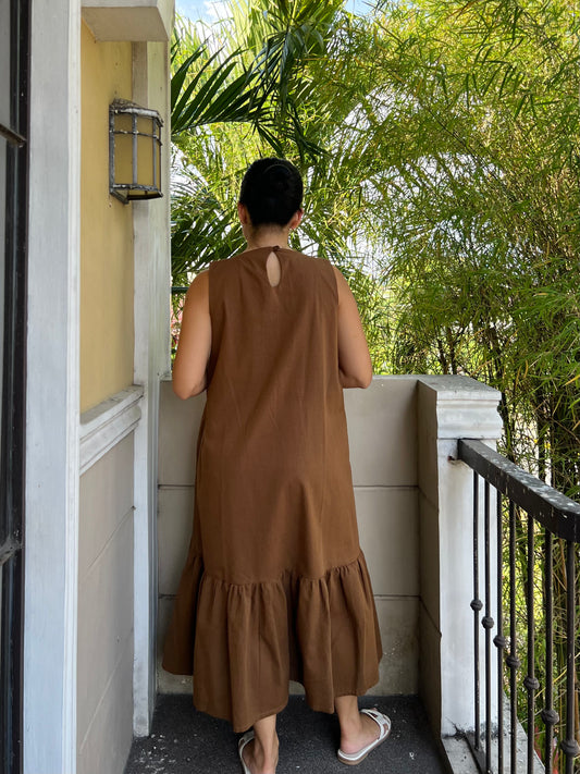 Camden Dress in Dark Brown