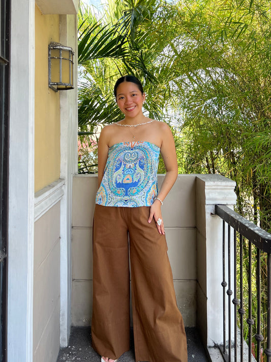 Barcelona Pants in Dark Brown