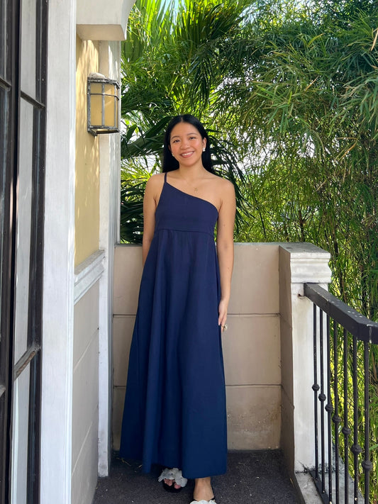 Siena Dress in Navy Blue