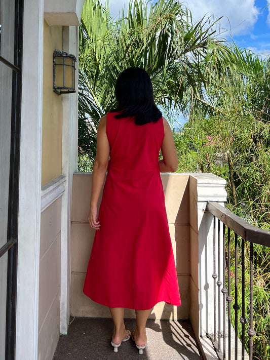 Milan Dress in Red