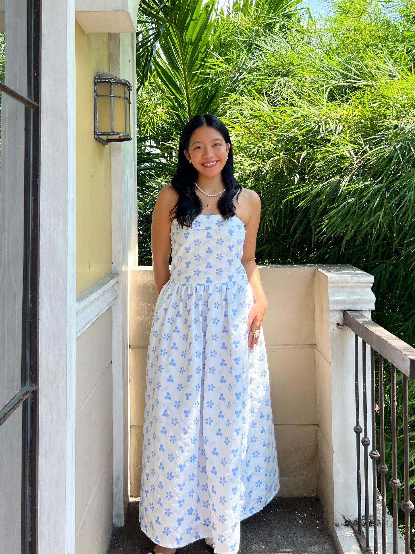 Ivory Dress in Eyelet 009 with Lining