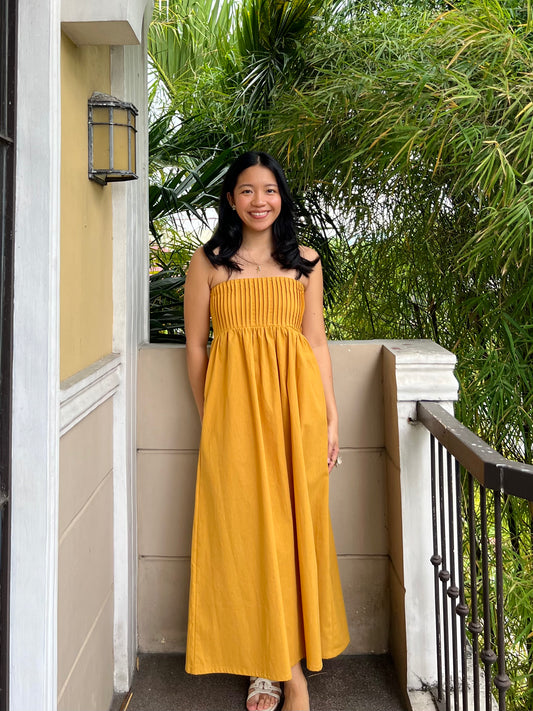 Fearless Dress in Mustard