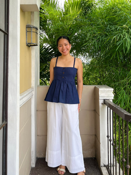 Blueberry Top in Navy Blue