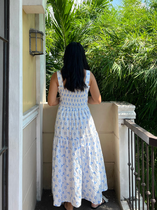 Psalm Dress in Eyelet 009 with Lining