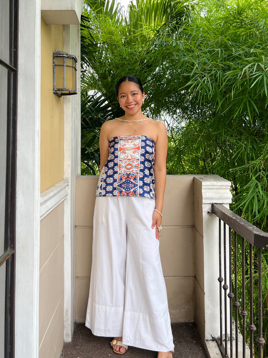 Almond Reversible Top in Premium Design 019