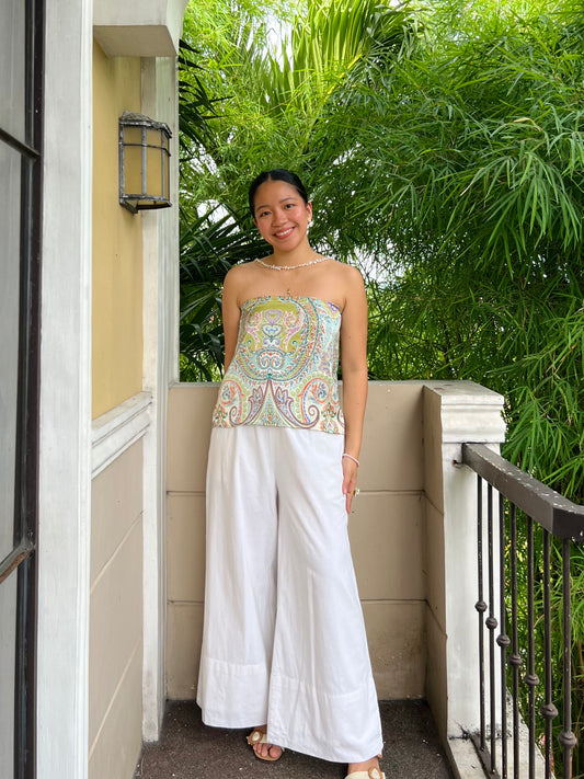 Almond Reversible Top in Premium Design 030