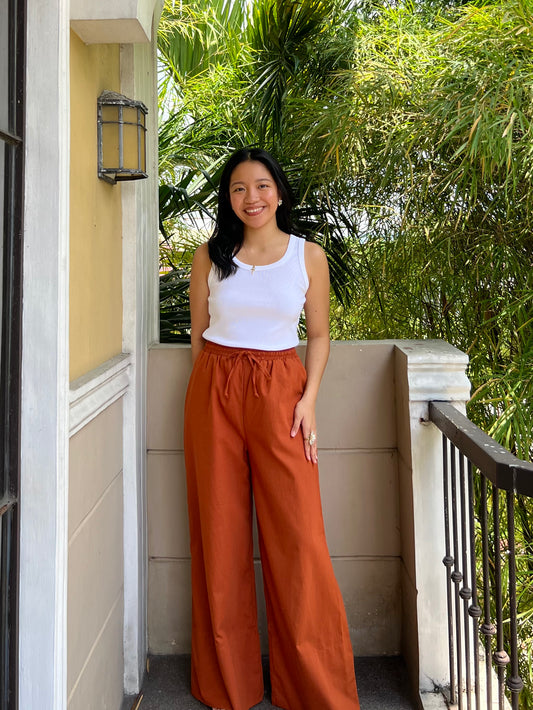 Barcelona Pants in Rust